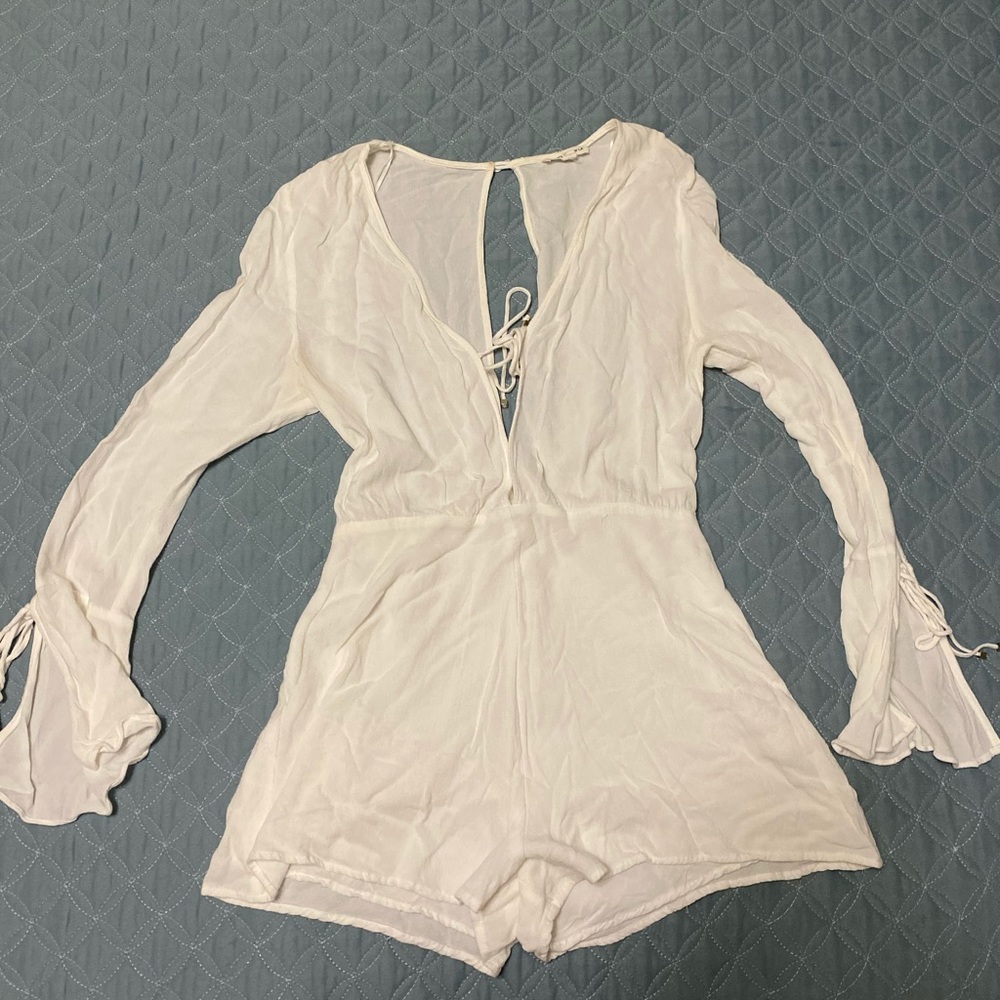 Cotton Candy LA White Romper